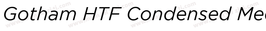 Gotham HTF Condensed Medium字体转换